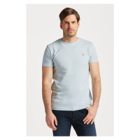 TRIČKO GANT SLIM PIQUE SS T-SHIRT modrá