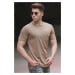 Madmext Brown Pocket Detailed T-Shirt 5241