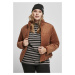 Dámská bunda // Urban classics Ladies Corduroy Puffer Jacket toffee