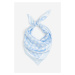 H & M - Saténový šátek - modrá