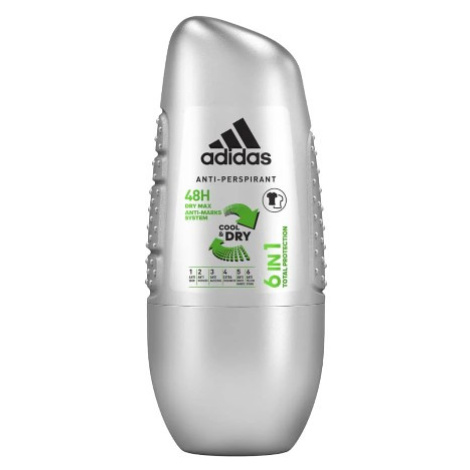 Adidas 6 in 1 Man Cool & Dry - roll-on 50 ml