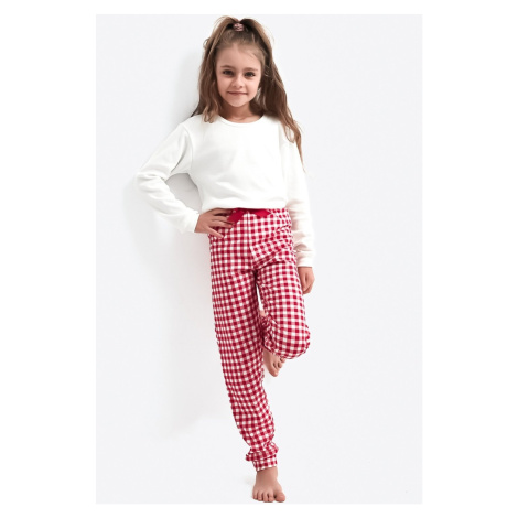 Dívčí pyžamo Sensis Perfect - bavlna Ecru