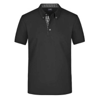 James&Nicholson Pánská polokošile JN964 Black