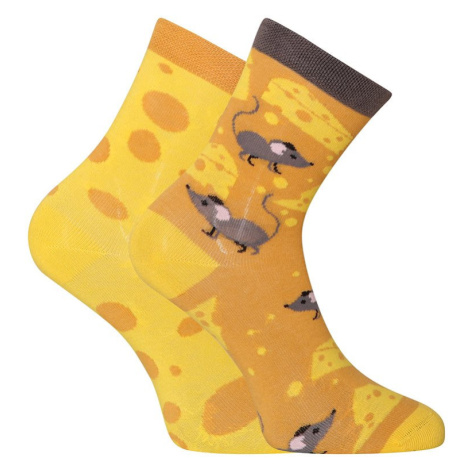 Veselé dětské ponožky Dedoles Sýr (GMKS019)