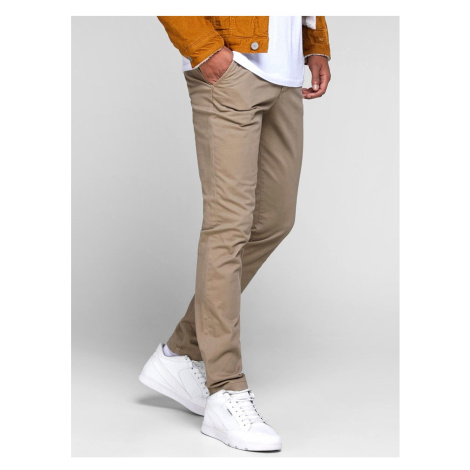 Béžové slim fit chino kalhoty Jack & Jones Marco