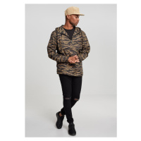 Pánská bunda // Urban Classics Tiger Camo Pull Over wood camo