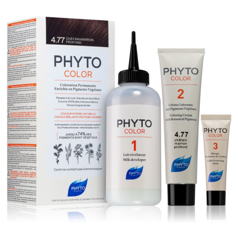 Phyto Color barva na vlasy bez amoniaku odstín 4.77 Intense Chestnut Brown