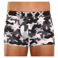 Styx Pánské boxerky art sportovní guma nadrozměr maskáč 5XL