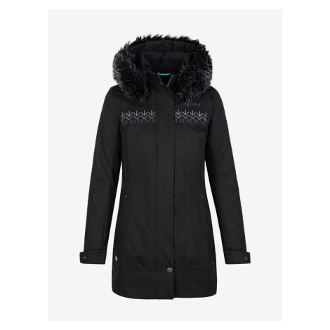 Černý dámský zimní kabát Kilpi PERU-W
