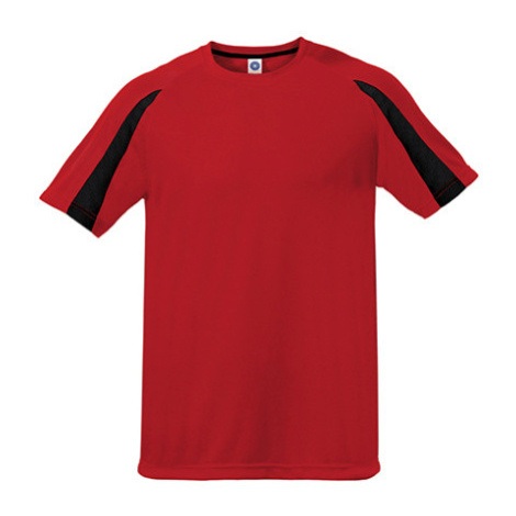 Starworld Unisex kontrastní sportovní tričko SW309 Fiesta Red
