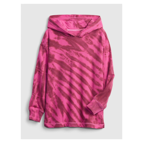 Růžová holčičí mikina ovrsized hoodie GAP