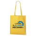 DOBRÝ TRIKO Bavlněná taška s potiskem Já jsem mechanik Barva: Žlutá