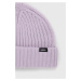 Čepice Vans fialová barva, z husté pleteniny