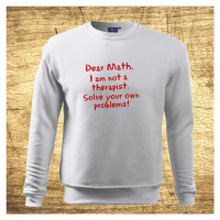 Mikina s motívom Dear math