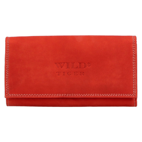Dámská kožená peněženka Wild, jasně červená