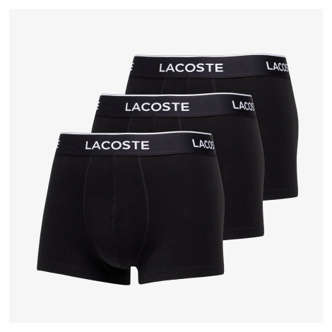 LACOSTE Casual Cotton Stretch Boxers 3-Pack Black