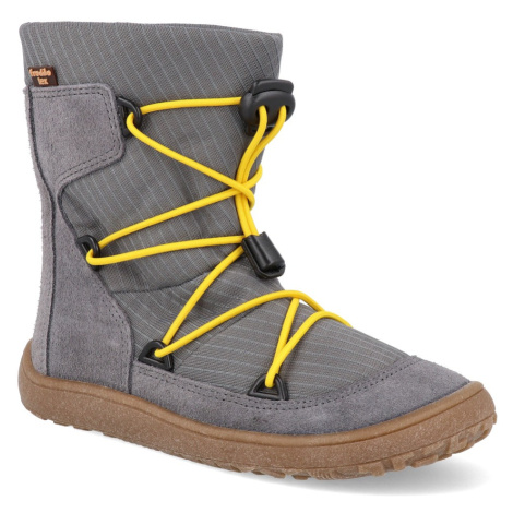 Barefoot sněhule Froddo - Tex Track Wool šedé