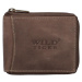 Pánská kožená peněženka Wild Tobin, tmavě hnědá