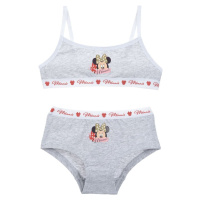 Šedý set spodního prádla Minnie Mouse Šedá