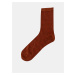 Sada tří párů hnědých ponožek ONLY Abarna