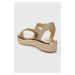 Sandály MICHAEL Michael Kors Richie dámské, zlatá barva, na platformě, 40S4RIFSAD
