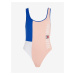 Modro-růžové dámské plavky Tommy Hilfiger Underwear One Piece Runway