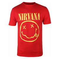 Tričko metal pánské Nirvana - Yellow Happy Face - ROCK OFF - NIRVTS04MR