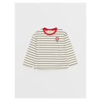 LC Waikiki Crew Neck Long Sleeve Striped Baby Girl T-Shirt