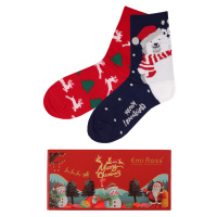Duo pack II Vánoční ponožky 2984MC vícebarevná