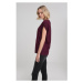 Ladies Extended Shoulder Tee - cherry