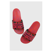 Pantofle adidas dámské, růžová barva