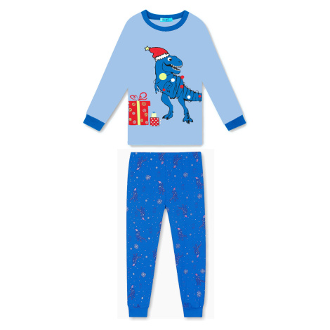Chlapecké pyžamo - KUGO MP1311, modrá Barva: Modrá