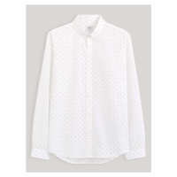 Bílá pánská vzorovaná košile Celio Caop