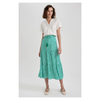 DEFACTO Crinkle Viscose Midi Skirt