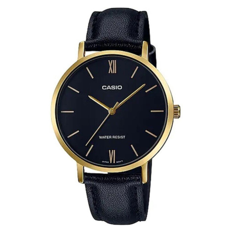 CASIO Dámské hodinky Casio 3H LEATHER - GOLD, BLACK