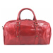 Cestovní kožena taška Arteddy - červená