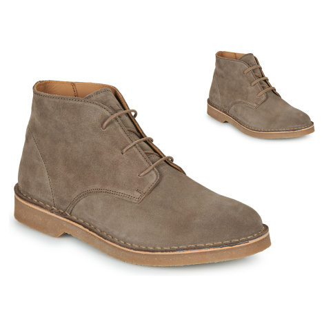 Selected SLHRIGA NEW SUEDE DESERT BOOT Hnědá