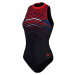 Dámské plavky speedo womens printed hydrasuit black/fed red/chroma