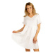 Dámské šaty s krátkým rukávem Litex 5D029 | bílá
