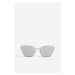 H & M - Sluneční brýle ve tvaru kočičích očí - stříbrná