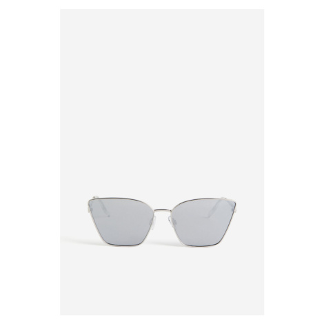 H & M - Sluneční brýle ve tvaru kočičích očí - stříbrná H&M