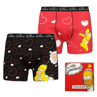 Pánské boxerky The Simpsons Love 2ks Dárkové balení - Frogies
