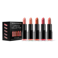 Makeup Revolution PRO Lipstick Collection Matte Nude sada rtěnek 5 ks