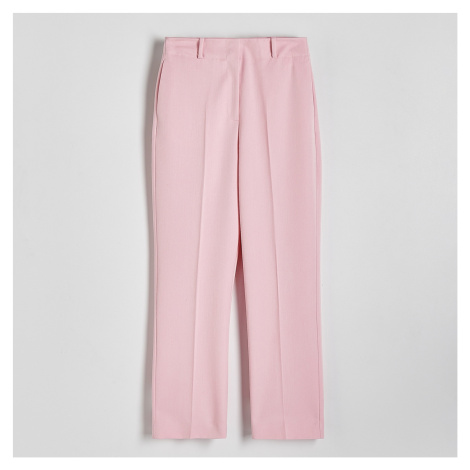 Reserved - Cigaretové kalhoty s příměsí viskózy - Růžová
