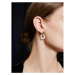 Éternelle Luxusní perlové náušnice Francesca - sladkovodní perla E1347-4234 Zlatá