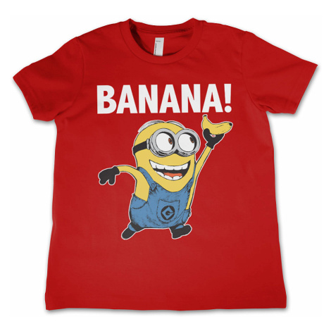Despicable Me tričko, Banana! Kids Red, dětské HYBRIS