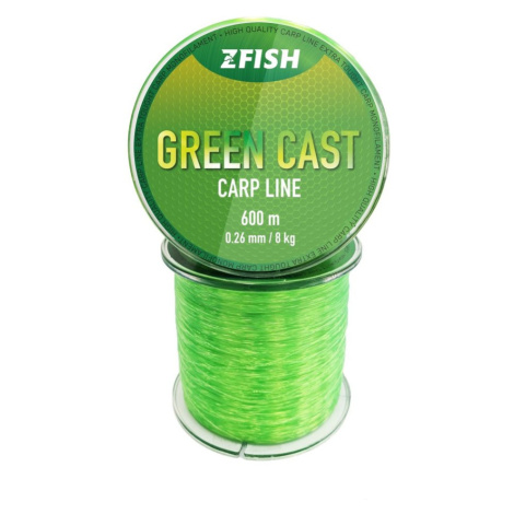 Zfish Vlasec Green Cast Carp Line 600m - 0,28mm