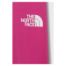 Dětské legíny The North Face růžová barva, s potiskem
