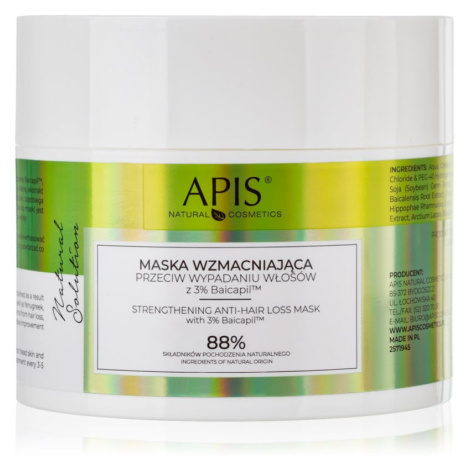 Apis Natural Cosmetics Natural Solution 3% Baicapil posilující maska pro slabé vlasy s tendencí 