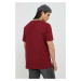 Bavlněné tričko Wrangler červená barva, s potiskem